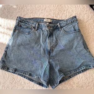 Curve love dad short high waisted denim shorts